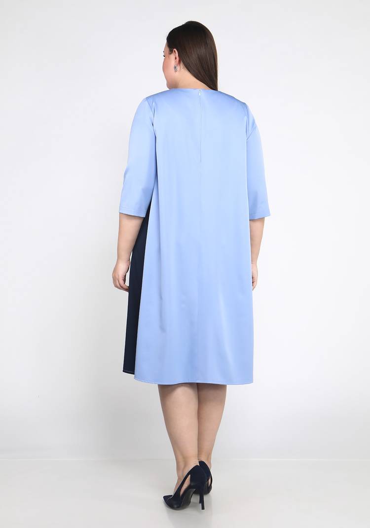 Платье двухцветное с рукавом 3/4 шир.  750, рис. 7