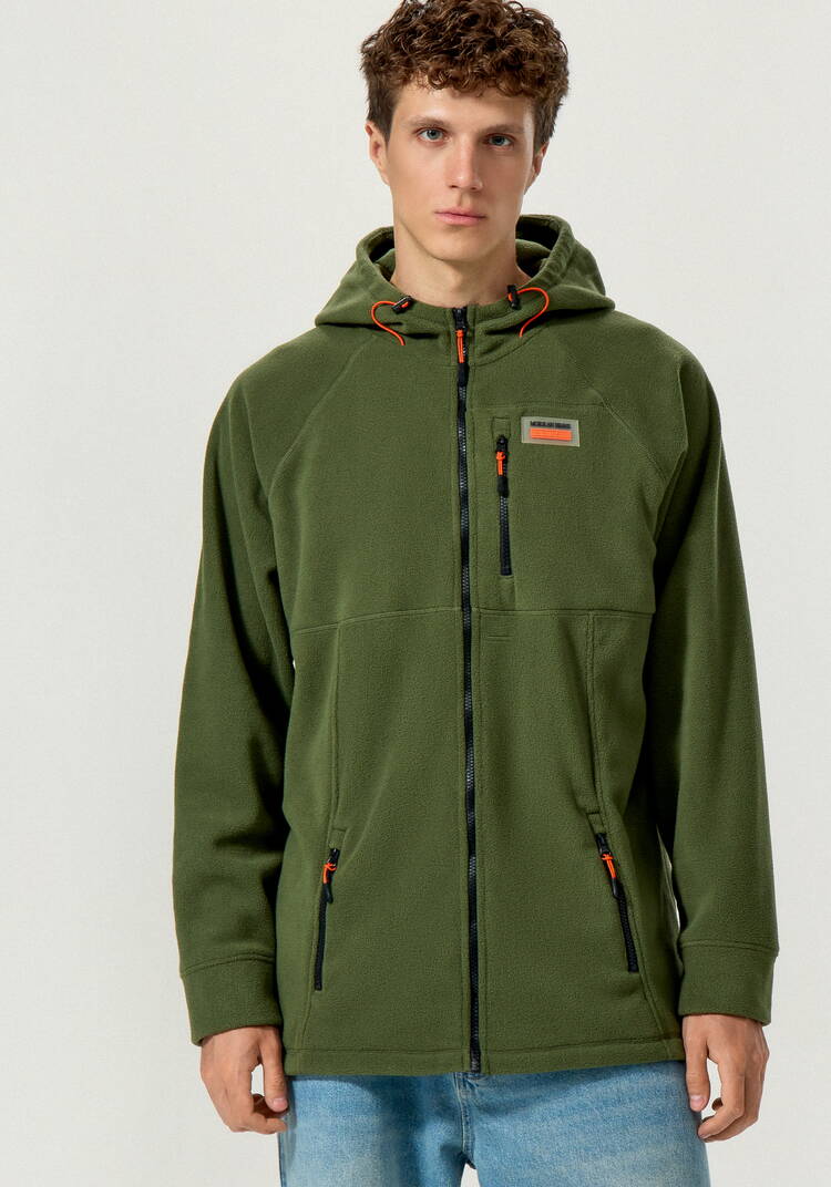 Толстовка с капюшоном и карманами на молнии шир.  750, рис. 4