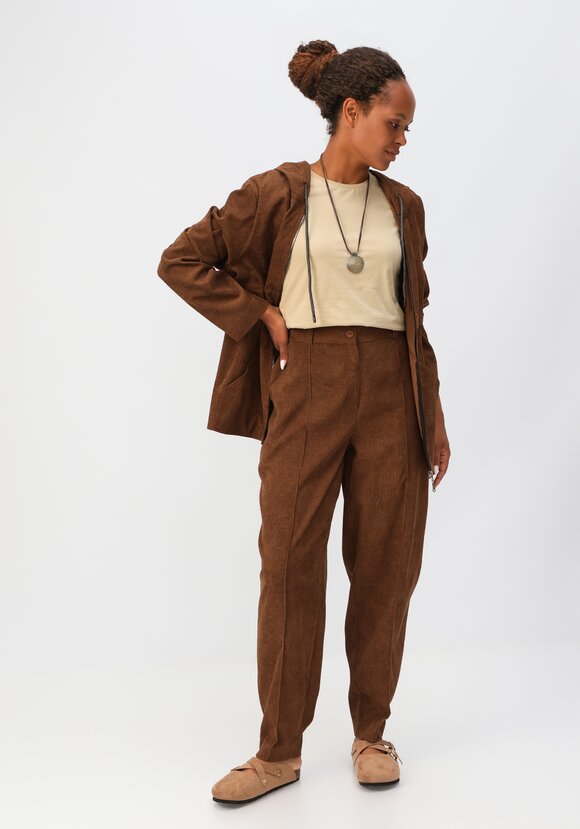 Брюки-бананы вельветовые с карманами шир.  580, рис. 24