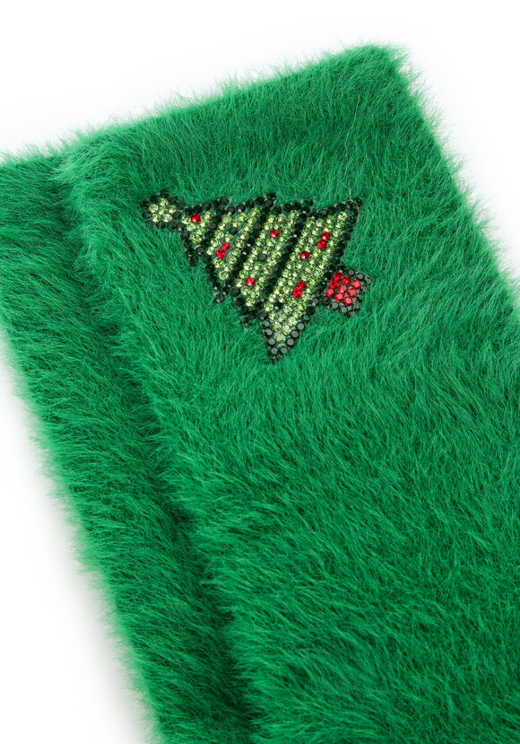 Носки с кашемиром и стразами, 2 пары шир.  580, рис. 6