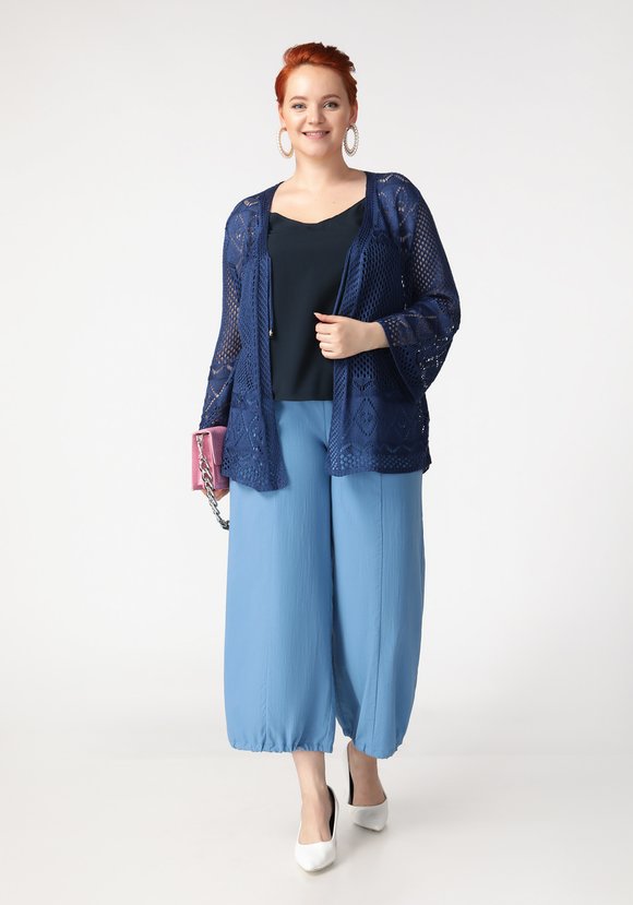 Кардиган Ажурное сочетание шир.  580, рис. 12