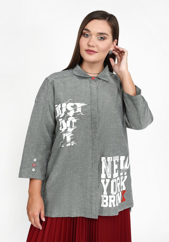 Блуза Яркость жизни шир.  580, рис. 2