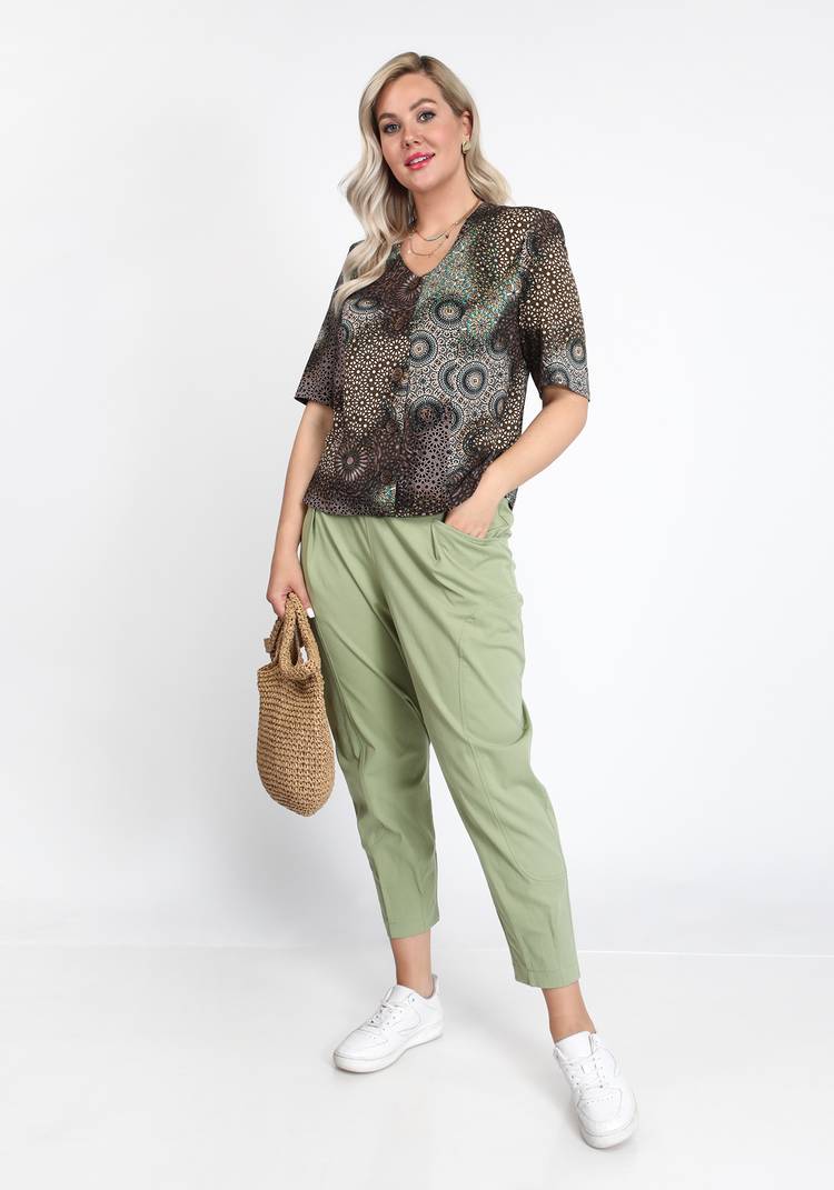 Брюки-морковки с карманами шир.  750, рис. 3