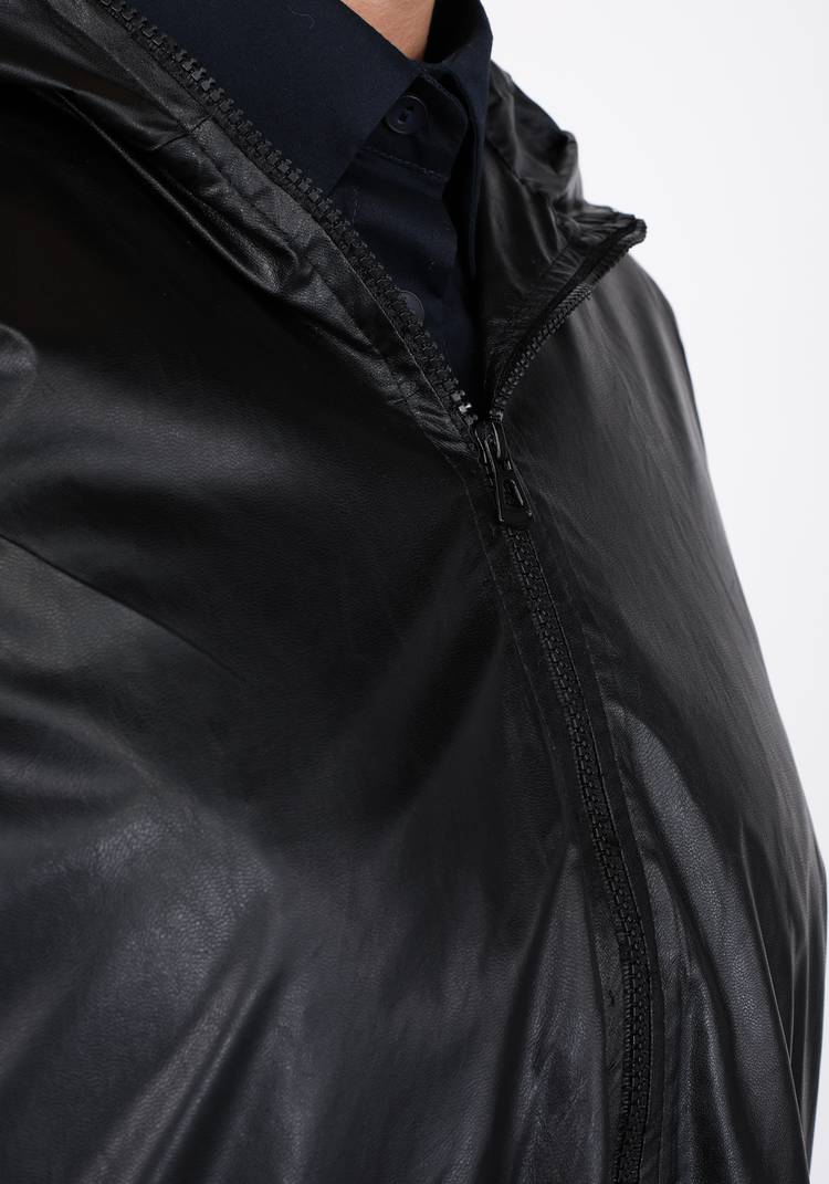 Пальто из эко-кожи на молнии шир.  750, рис. 16