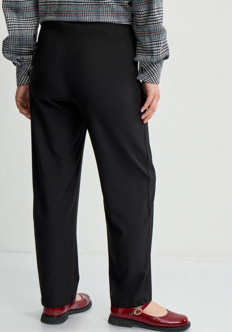 Брюки прямые с имитацией гульфика Элис шир.  750, рис. 14