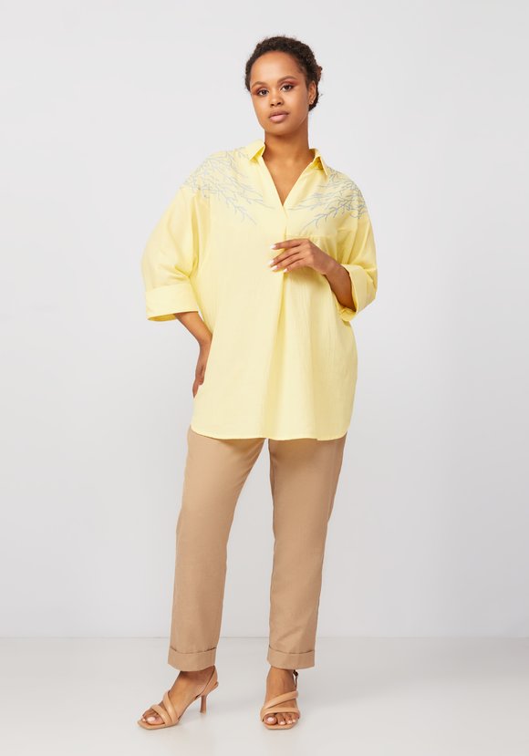 Брюки бананы льняные шир.  580, рис. 13