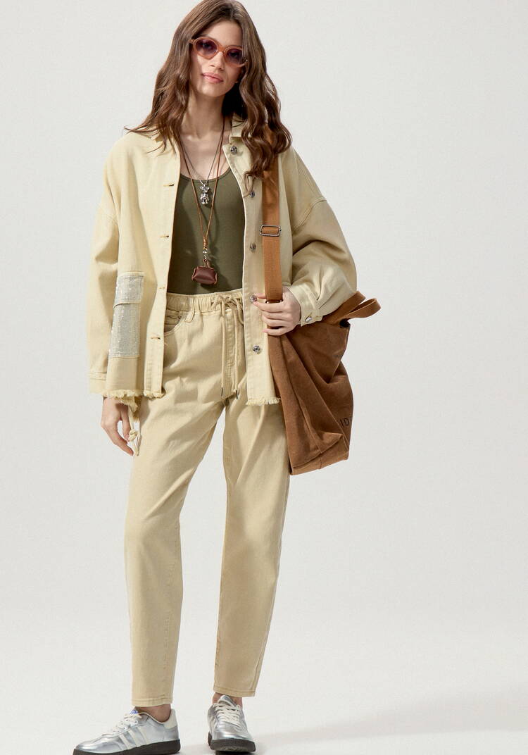 Джинсы с резинкой по поясу шир.  750, рис. 28