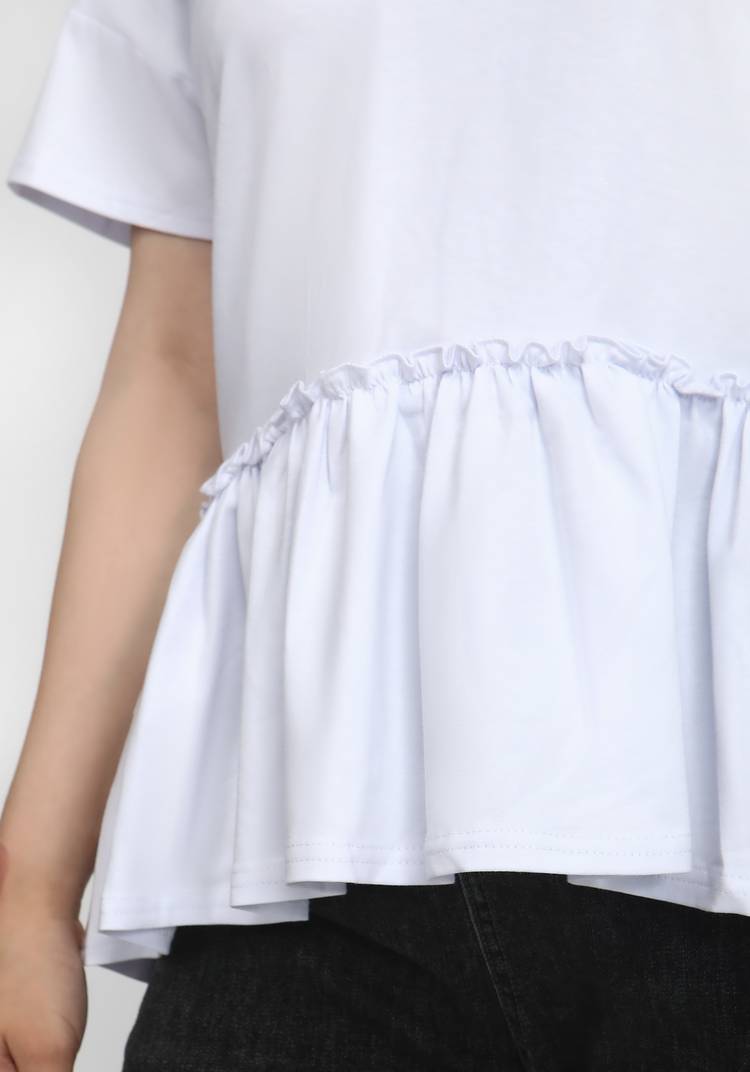 Блуза с рюшей по низу шир.  750, рис. 8