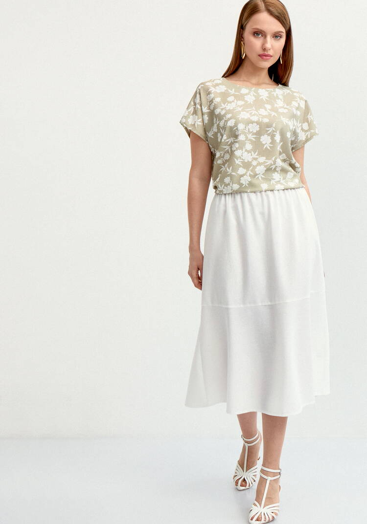 Юбка-годе изо льна шир.  750, рис. 15