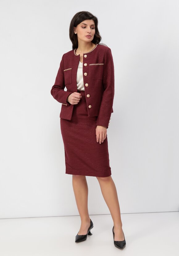 Юбка классика с резинкой на поясе и шлицей шир.  580, рис. 6