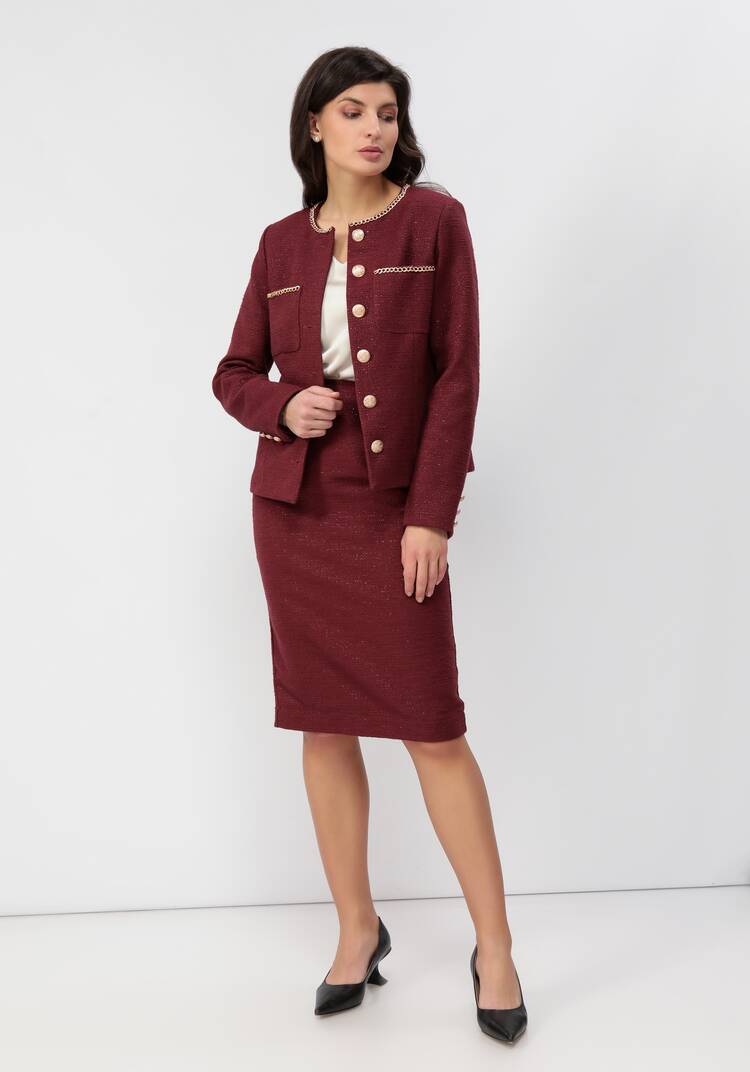 Юбка классика с резинкой на поясе и шлицей шир.  750, рис. 6