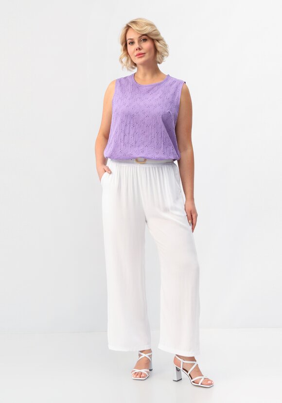 Брюки свободные на резинке по талии шир.  580, рис. 2