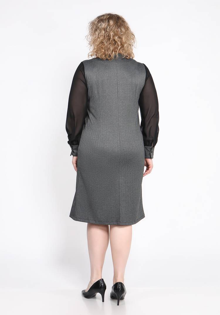 Платье с шифоновым рукавом шир.  750, рис. 7