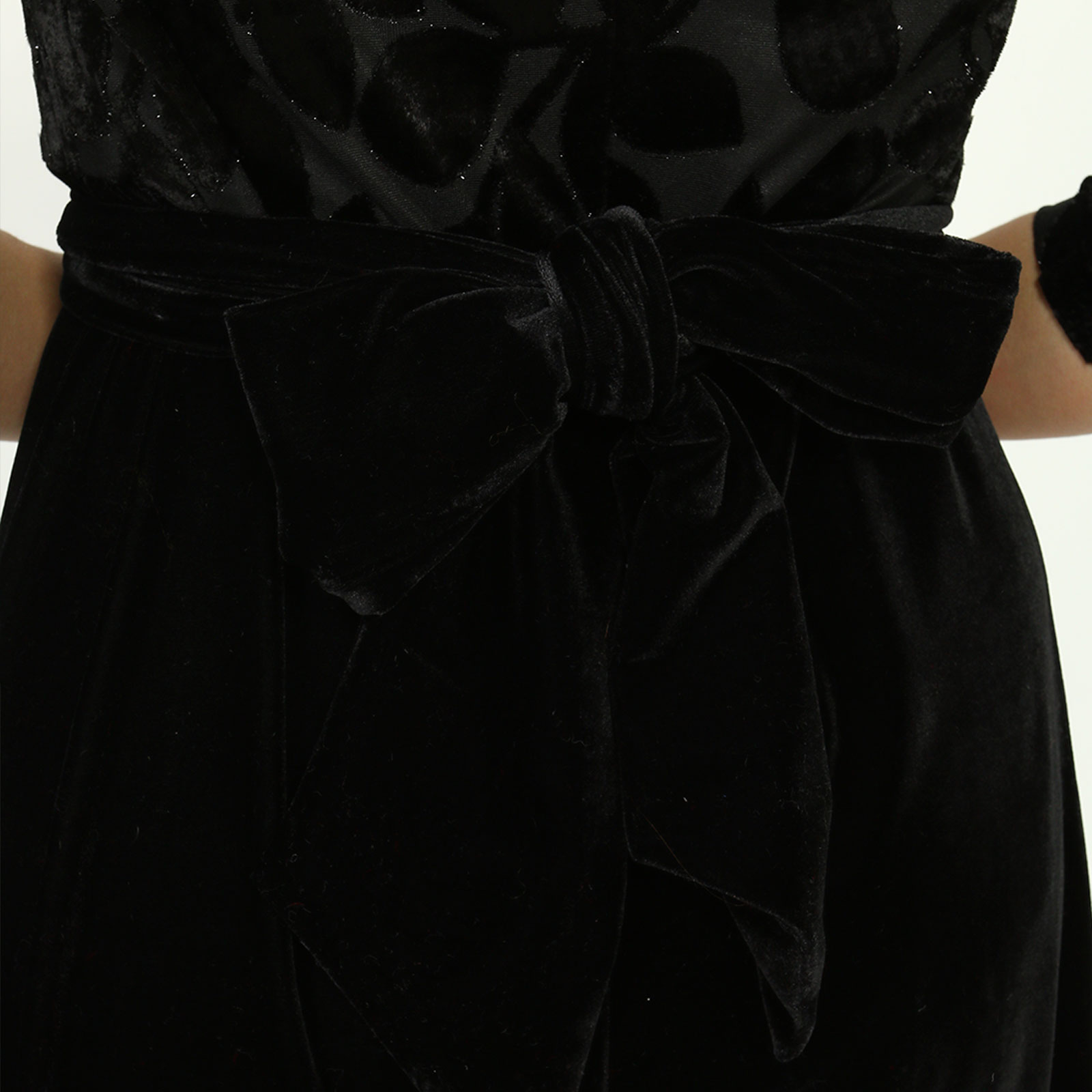 Платье с расклешенной юбкой и рисунком Elletto Life, размер 48, цвет черно-сиреневый - фото 5