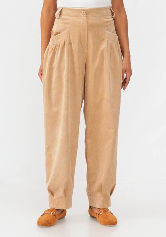 Брюки бананы с манжетами по низу шир.  580, рис. 10