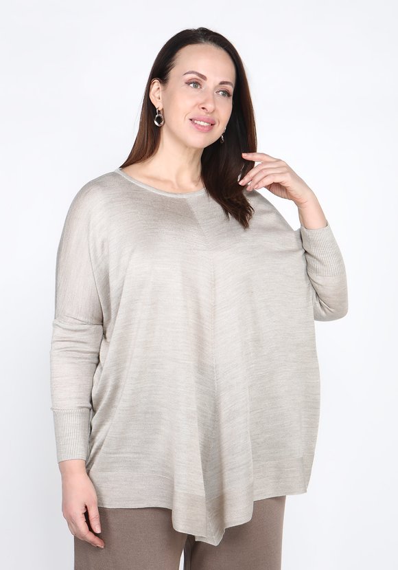 Туника тонкой вязки с ассиметричным низом шир.  580, рис. 5