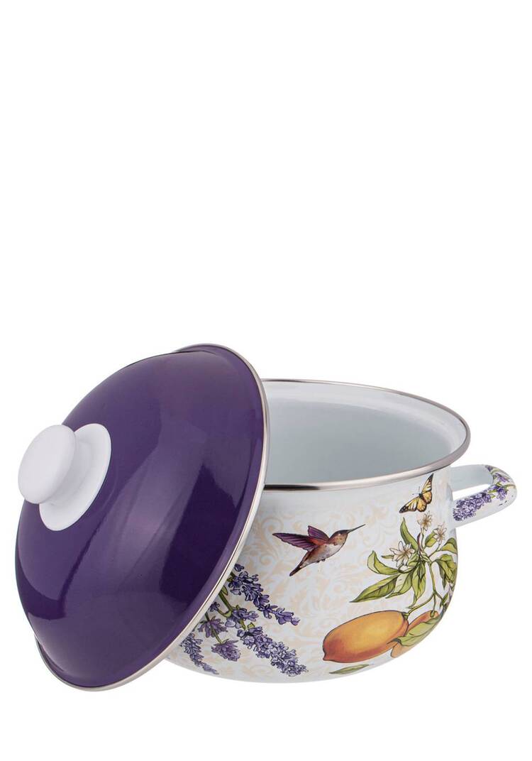 Эмалированная кастрюля с крышкой шир.  750, рис. 6