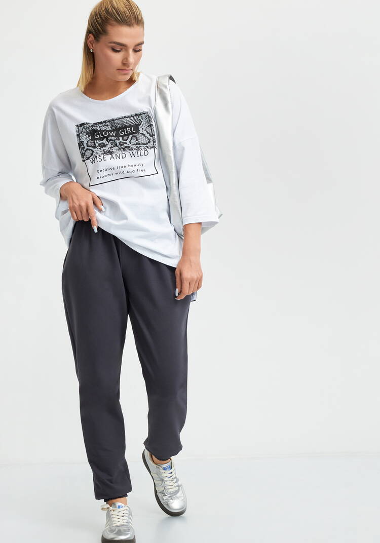 Брюки из трикотажа на резинке шир.  750, рис. 19