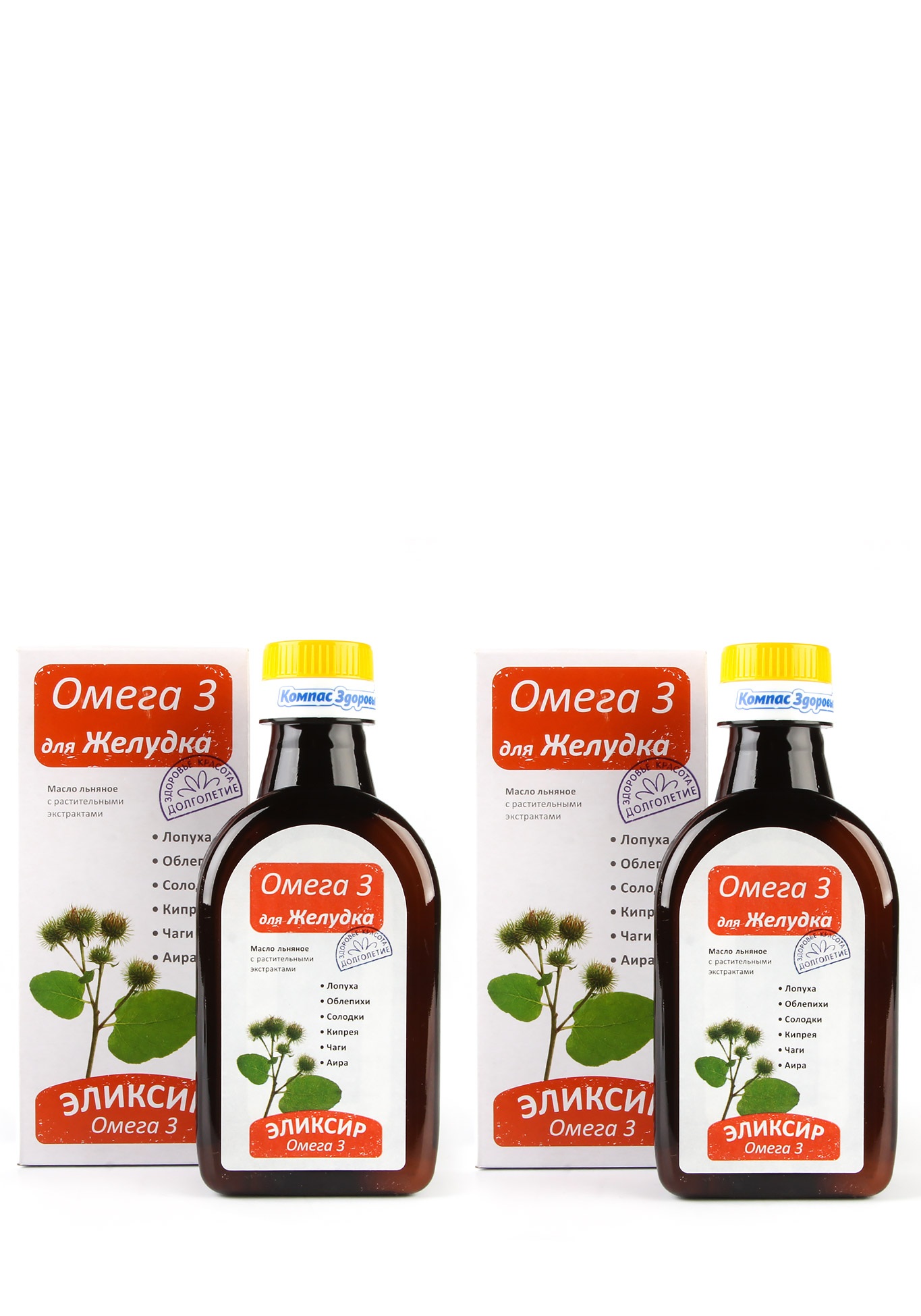 

Эликсир Омега-3 для желудка, 2 шт