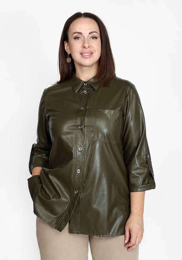 Рубашка из эко-кожи шир.  580, рис. 2