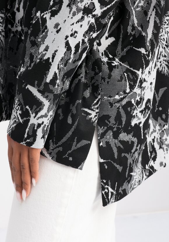 Джемпер трикотажный свободного кроя с принтом шир.  580, рис. 6