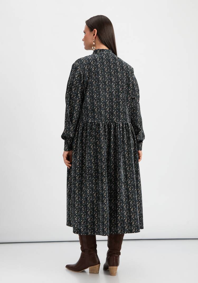 Платье оверсайз с принтом мильфлер шир.  750, рис. 12