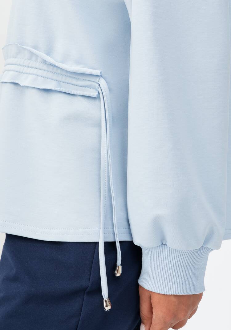 Свитшот с кулиской на талии шир.  750, рис. 12