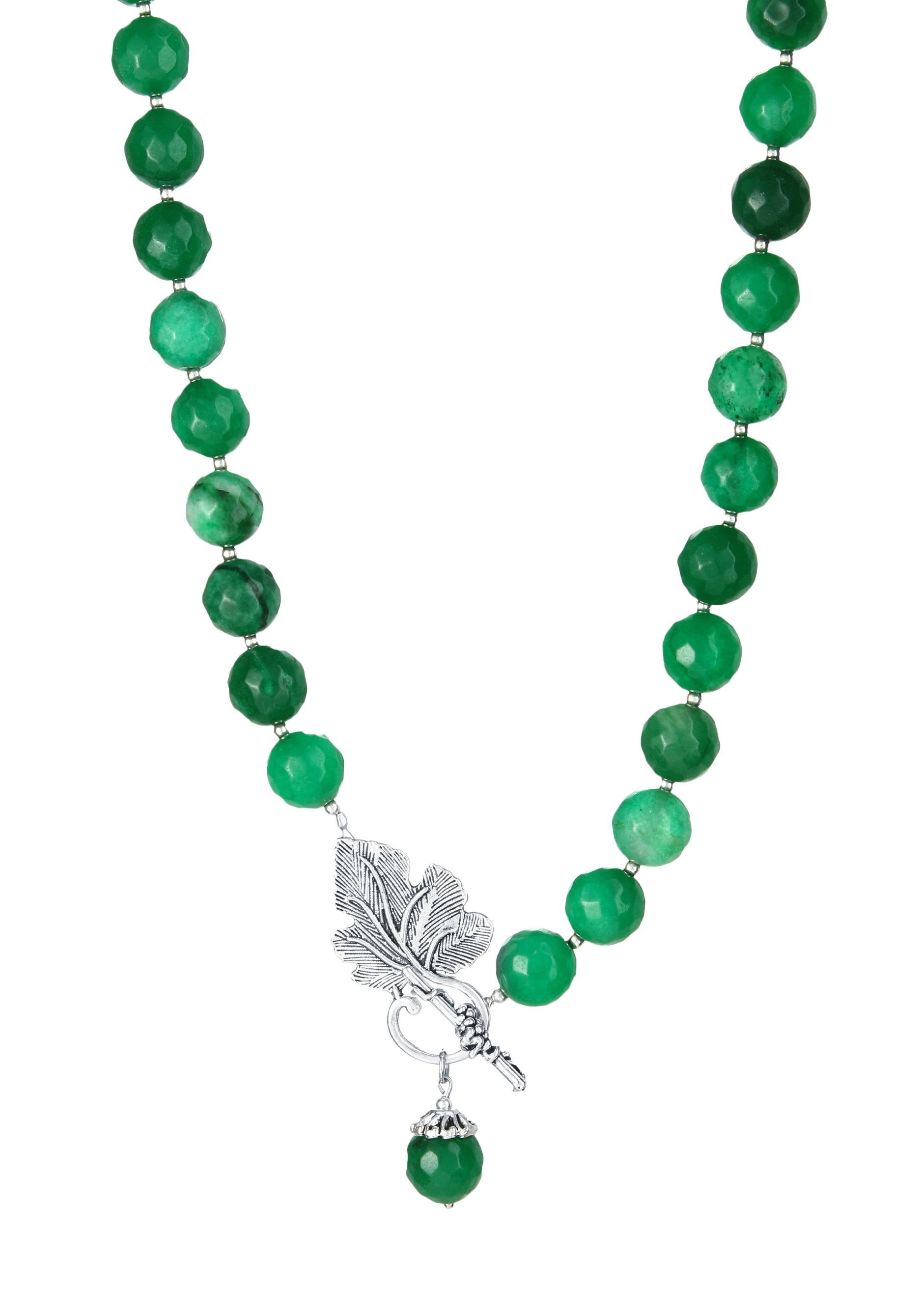 Колье "Виноградное сокровище Apsara, цвет зеленый, размер 55 матине - фото 3