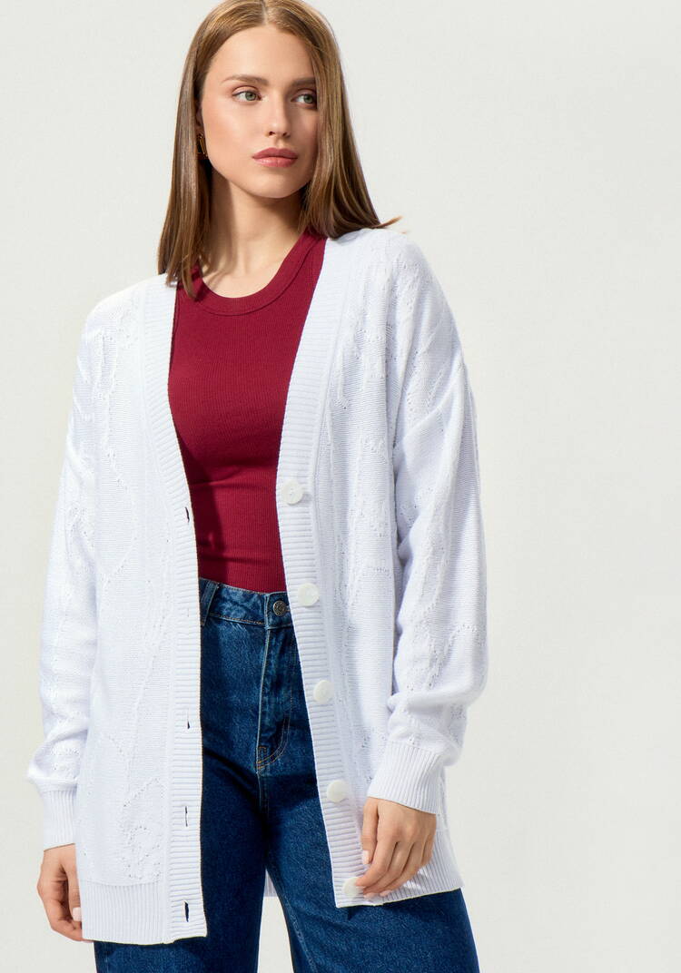 Кардиган удлиненный с абстрактным рисунком шир.  750, рис. 8