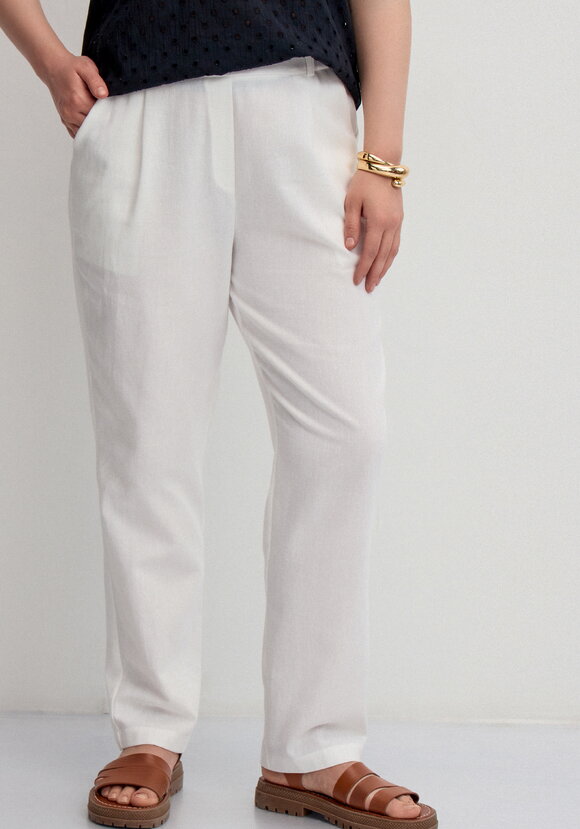 Брюки изо льна длиной 7/8 шир.  580, рис. 9