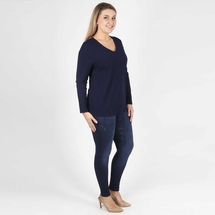 Блузка с V-образным вырезом прямого кроя шир.  750, рис. 15