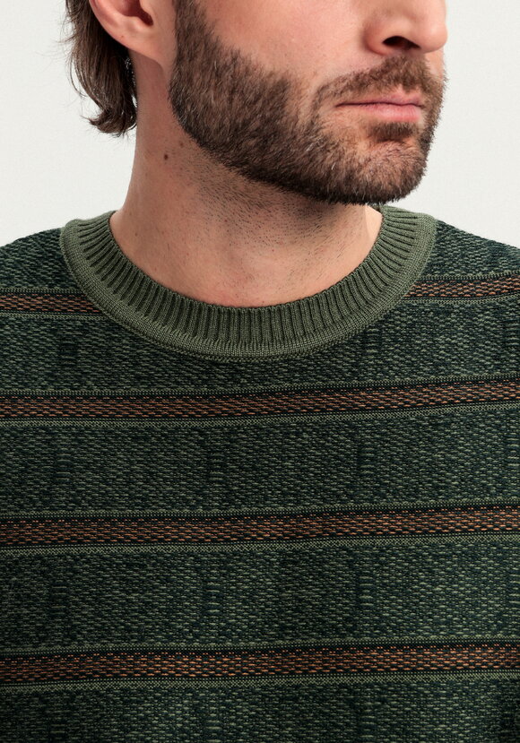 Джемпер в полоску с контрастными манжетами шир.  580, рис. 32