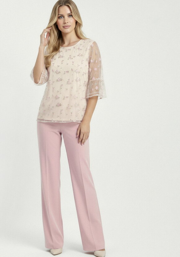 Блуза из ткани с вышивкой шир.  580, рис. 11