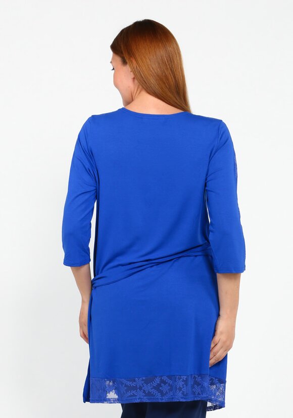 Кардиган с кружевными вставками и поясом шир.  580, рис. 14