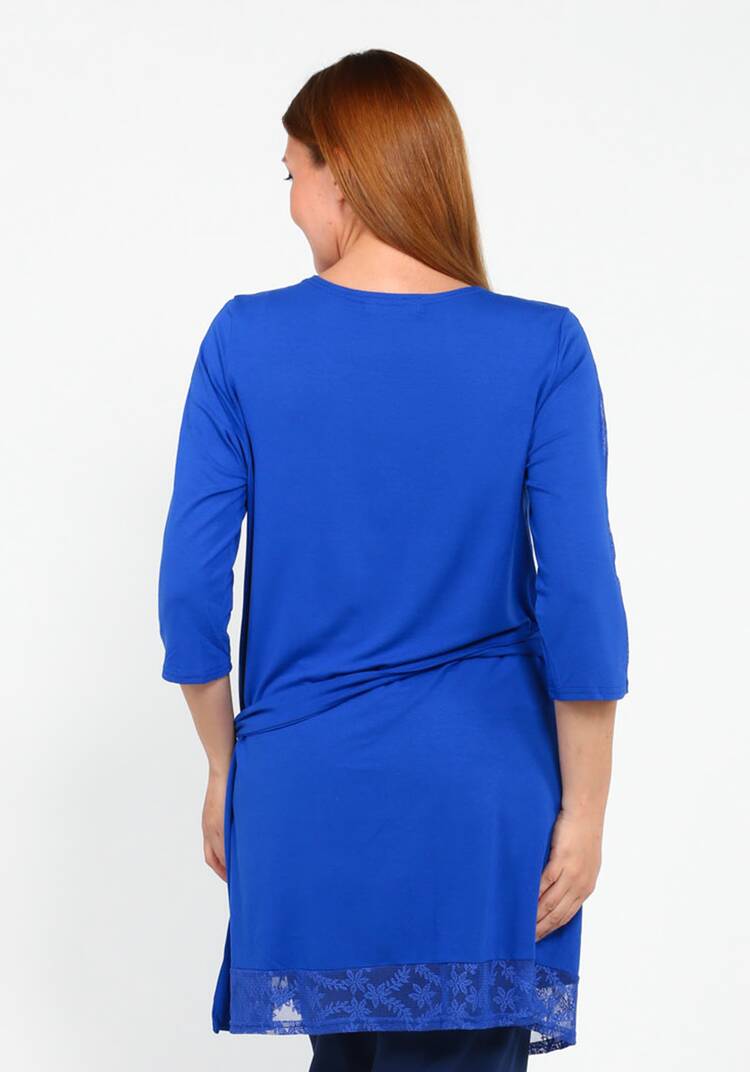 Кардиган с кружевными вставками и поясом шир.  750, рис. 14