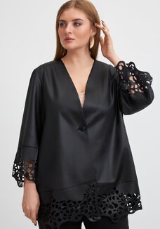 Кардиган с ажурным рисунком