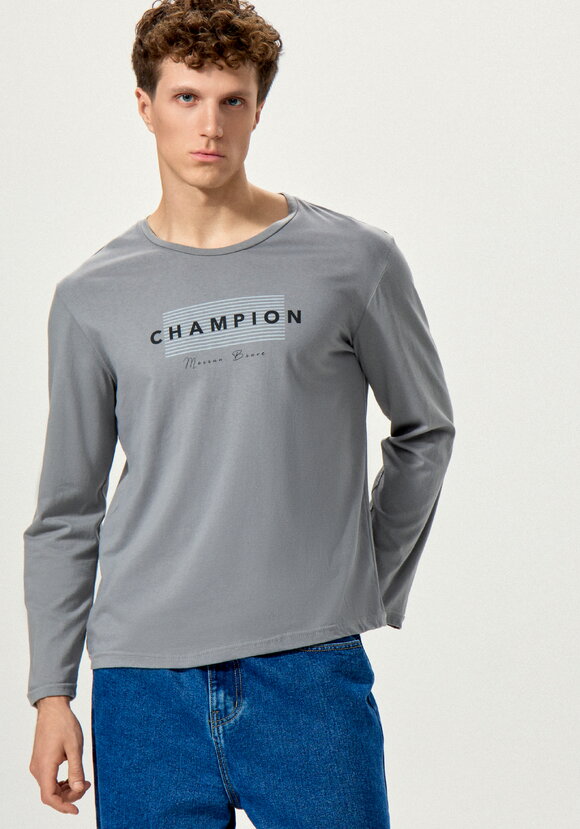 Лонгсливы с лаконичным принтом, 2 шт. шир.  580, рис. 2