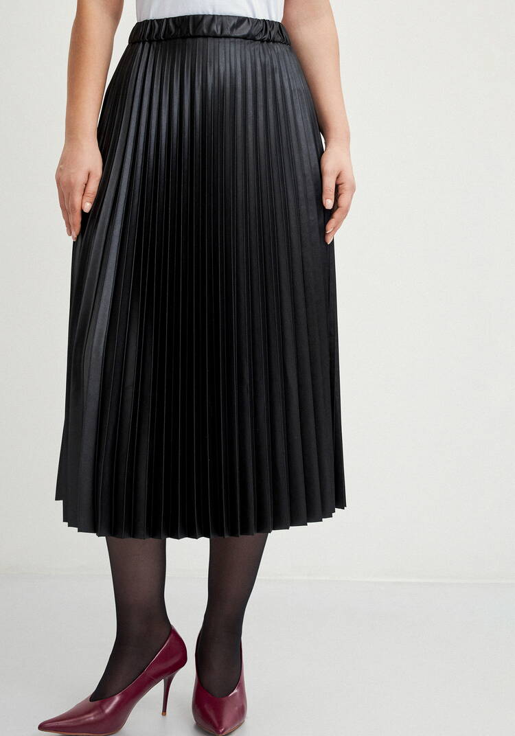 Юбка плиссированная из трикотажа с напылением шир.  750, рис. 11