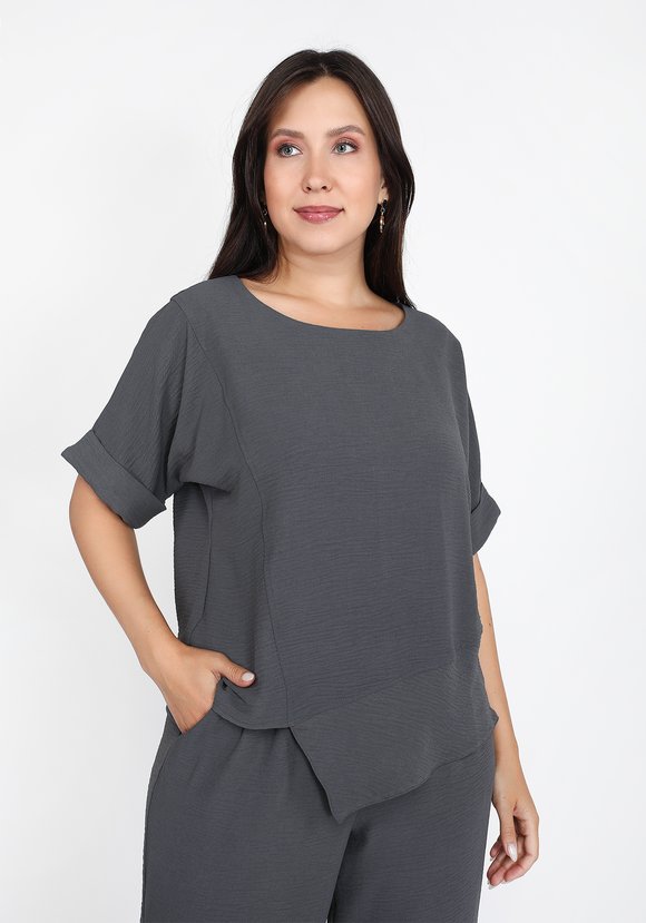 Блуза Стильная дама шир.  580, рис. 5