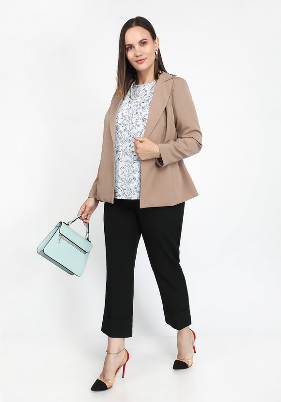 Брюки прямые с отворотами шир.  580, рис. 5