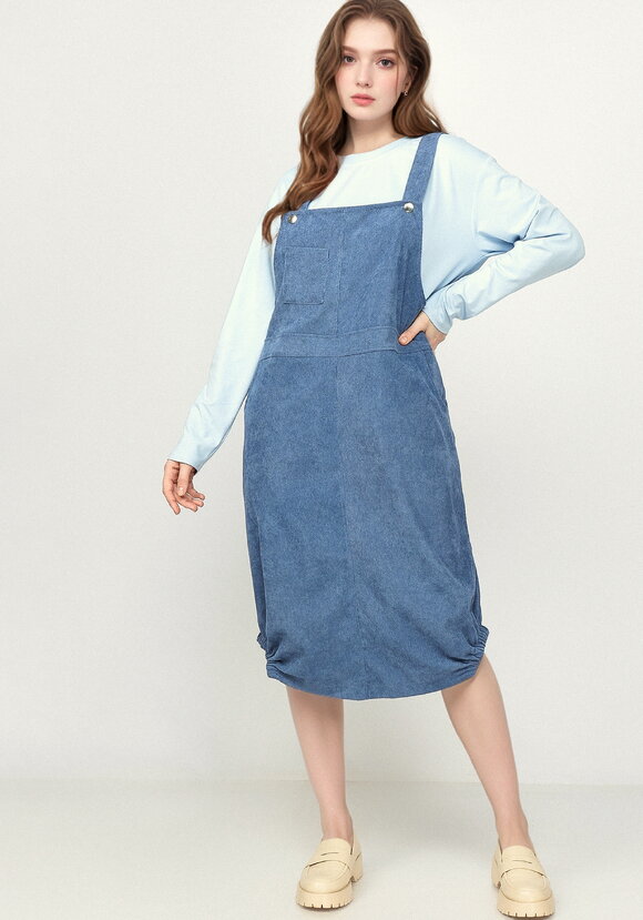 Сарафан из микровельвета на бретелях шир.  580, рис. 8