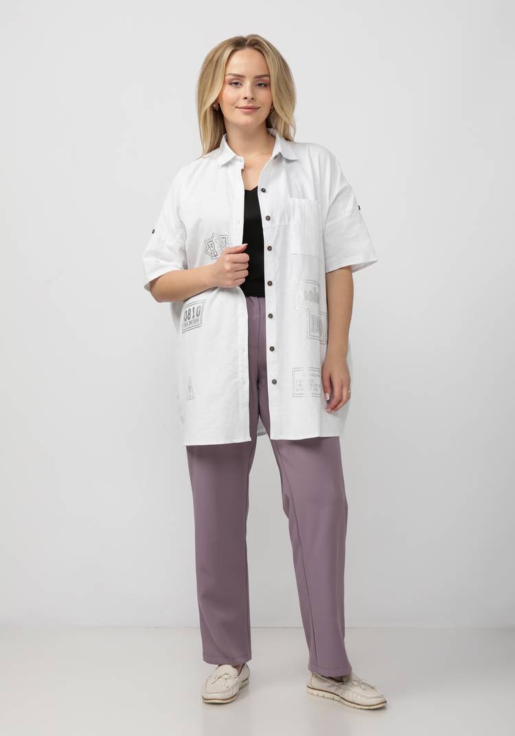 Удлиненная рубашка женская Каролин шир.  750, рис. 12