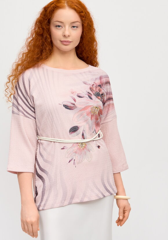 Блуза с принтом Миланика шир.  580, рис. 1