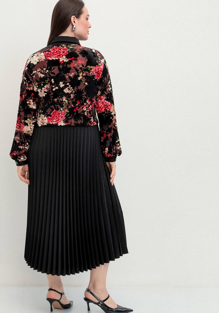 Платье с отрезной кокеткой и юбкой плиссе шир.  750, рис. 3