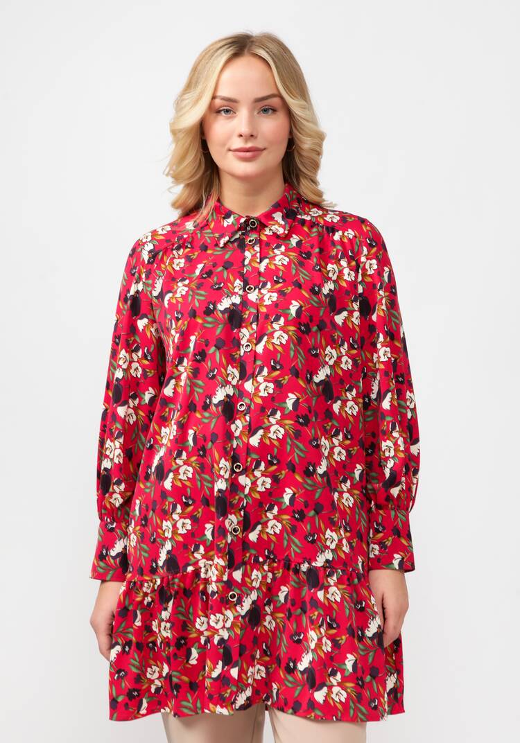 Туника свободного кроя с кокеткой шир.  750, рис. 11