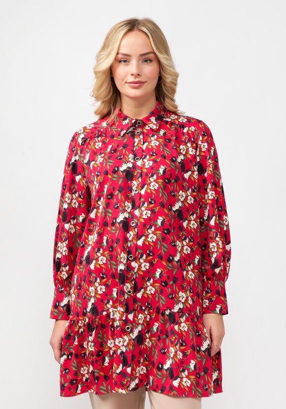 Туника свободного кроя с кокеткой шир.  580, рис. 11