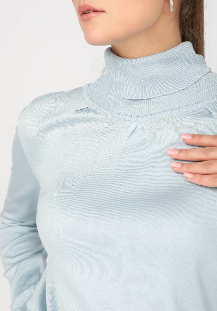 Джемпер женский со складками по полочке шир.  750, рис. 16