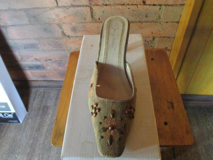 

Мюли из джинсовой ткани