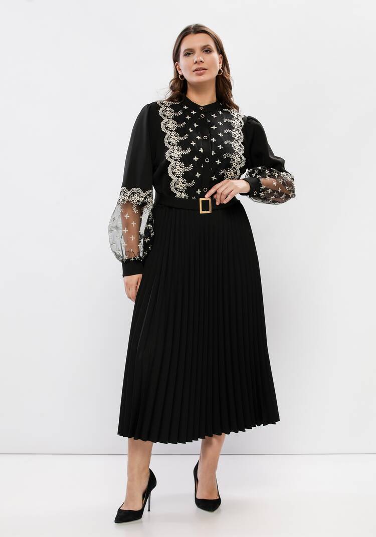 Платье с ажурным кружевом шир.  750, рис. 26