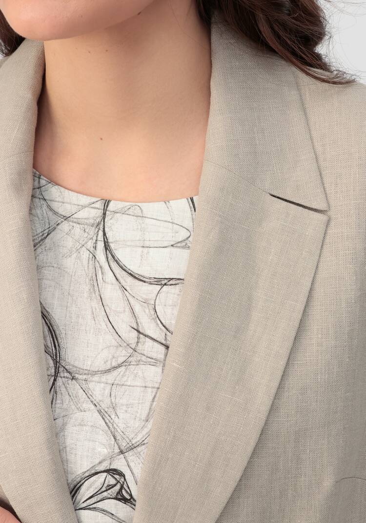 Пиджак из льна Мила шир.  750, рис. 13